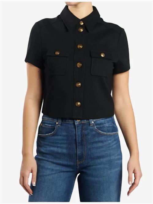 Camicia donna nera GUESS | W5BH56KCMU2/JBLK